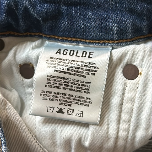 Agolde Nico High Rise Slim Fit Jeans Size 28 - Picture 7 of 12